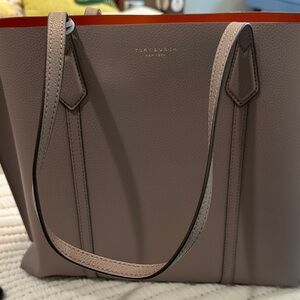 Tory Burch Taupe Leather Tote